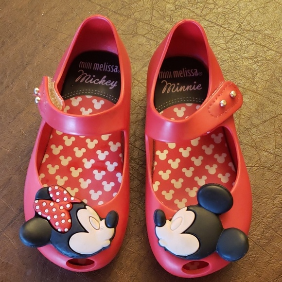 Mini Melissa Other - Mini Melissa Minnie and Mickey mouse shoes 8